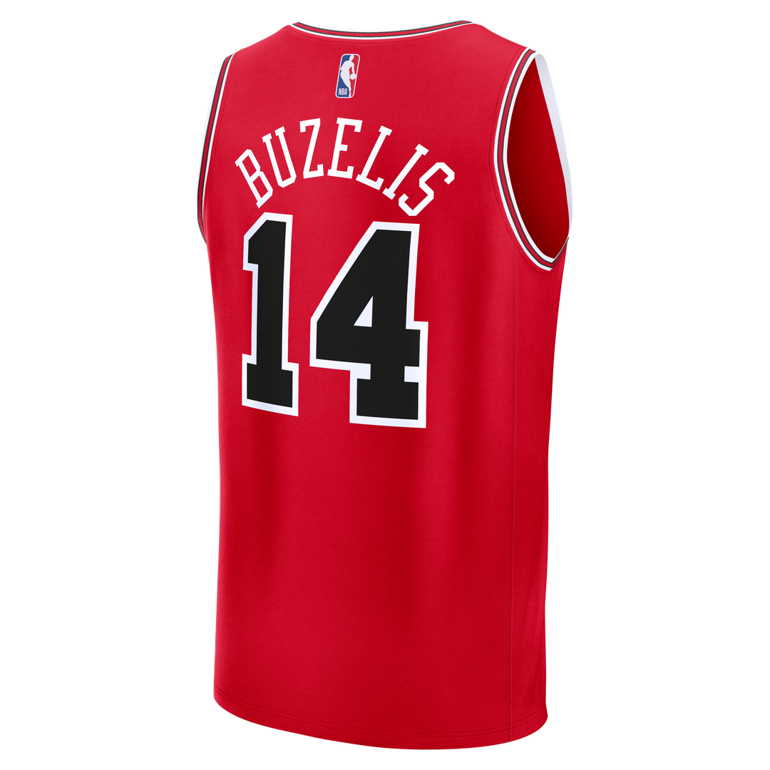 Chicago Bulls Matas Buzelis Fanatics Fast Break Replica Player Jersey - Icon Edition - Red Team Jersey Sports Fan Apparel