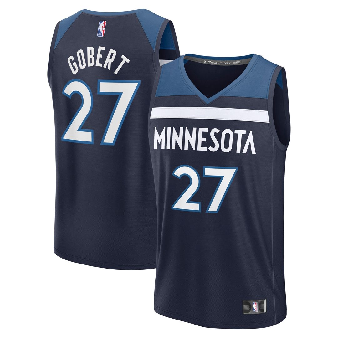 Minnesota Timberwolves Rudy Gobert Fanatics Fast Break Replica Player Jersey - Icon Edition - Navy Team Jersey Sports Fan Apparel