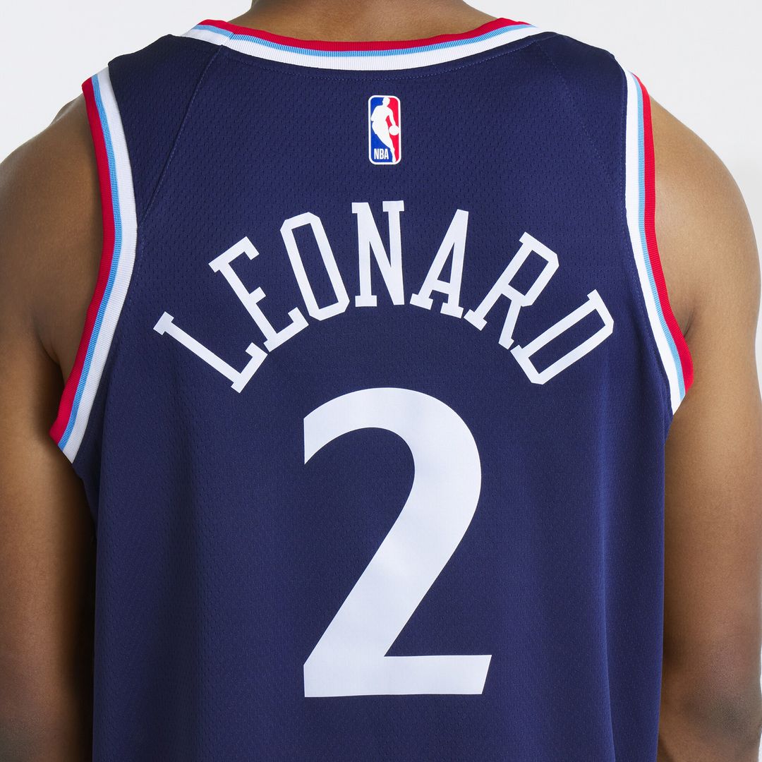 LA Clippers Kawhi Leonard Nike Unisex 2024/25 Swingman Jersey - Navy - Icon Edition Team Jersey Sports Fan Apparel