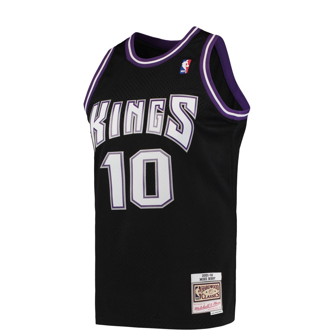 Sacramento Kings Mike Bibby Mitchell & Ness Hardwood Classics Swingman Jersey - Black Team Jersey Sports Fan Apparel