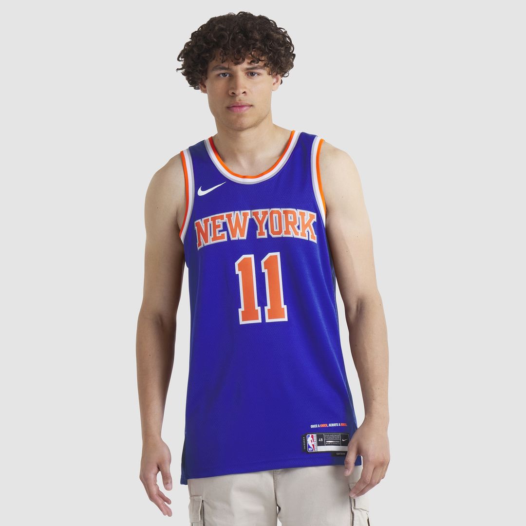 New York Knicks Jalen Brunson Nike Unisex Swingman Jersey - Icon Edition - Blue Team Jersey Sports Fan Apparel