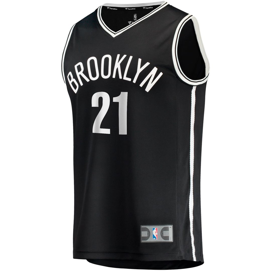 Brooklyn Nets Noah Clowney Fanatics Fast Break Replica Jersey - Icon Edition - Black Team Jersey Sports Fan Apparel
