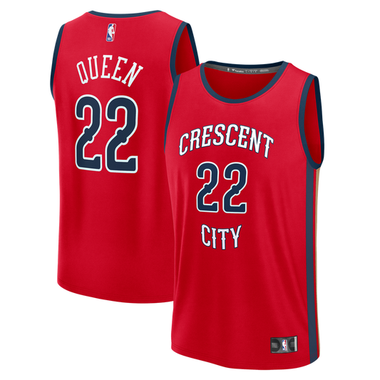New Orleans Pelicans Derik Queen Fanatics Fast Break Replica Player Jersey - Statement Edition - Red Team Jersey Sports Fan Apparel