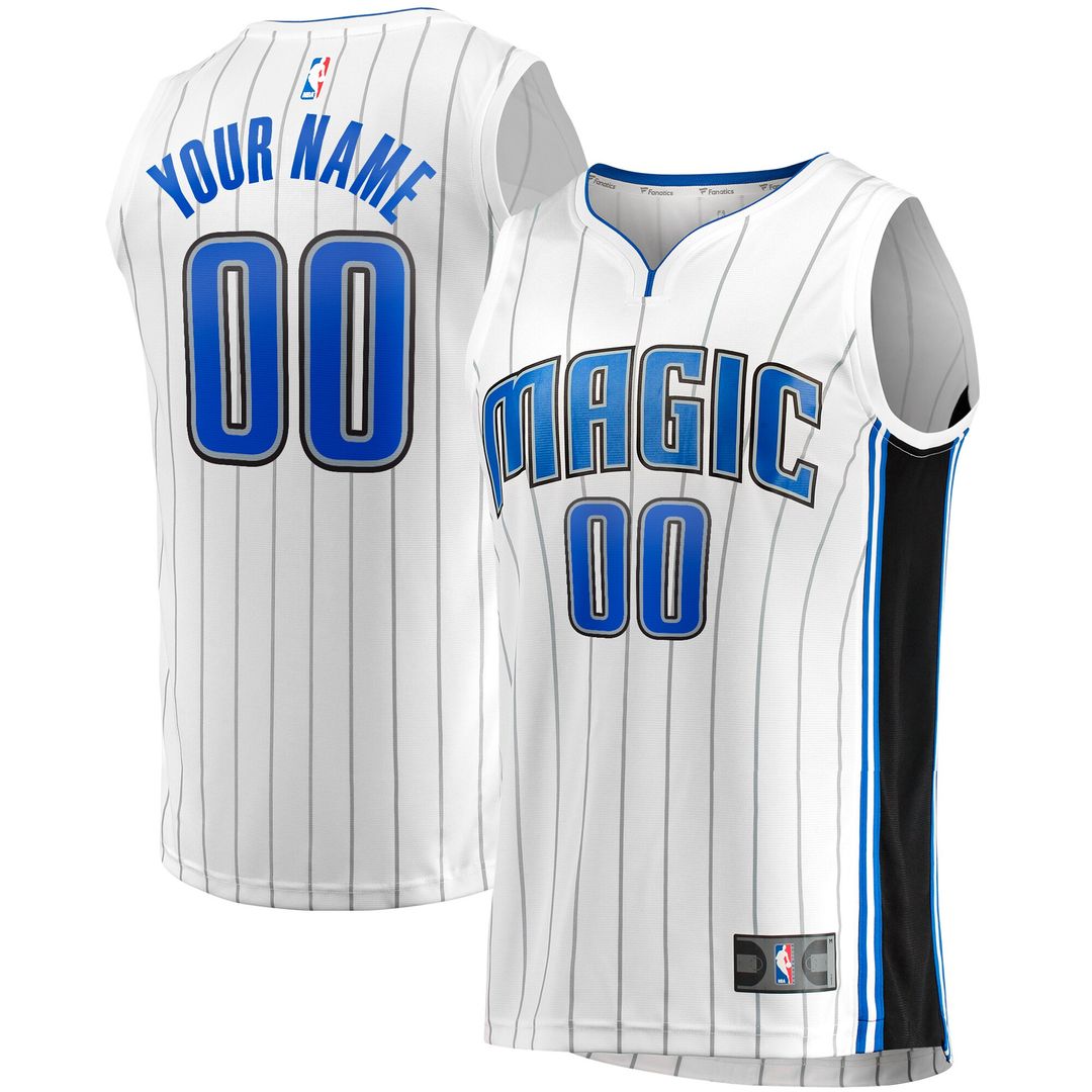 Orlando Magic Fanatics Youth Fast Break Replica Custom Jersey - Association Edition - White Team Jersey Sports Fan Apparel