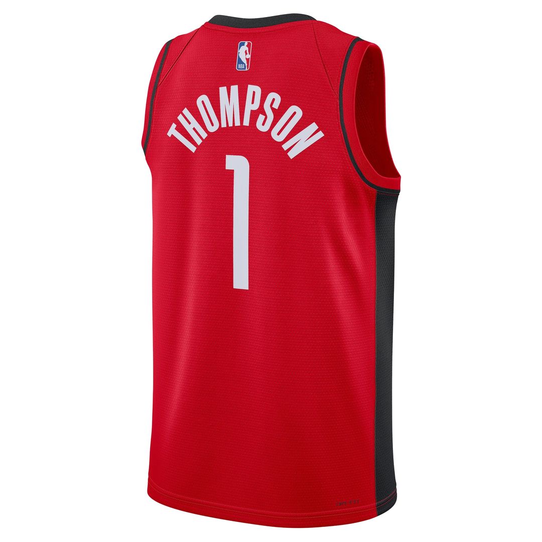 Houston Rockets Amen Thompson Nike Unisex Swingman Player Jersey - Icon Edition - Red Team Jersey Sports Fan Apparel