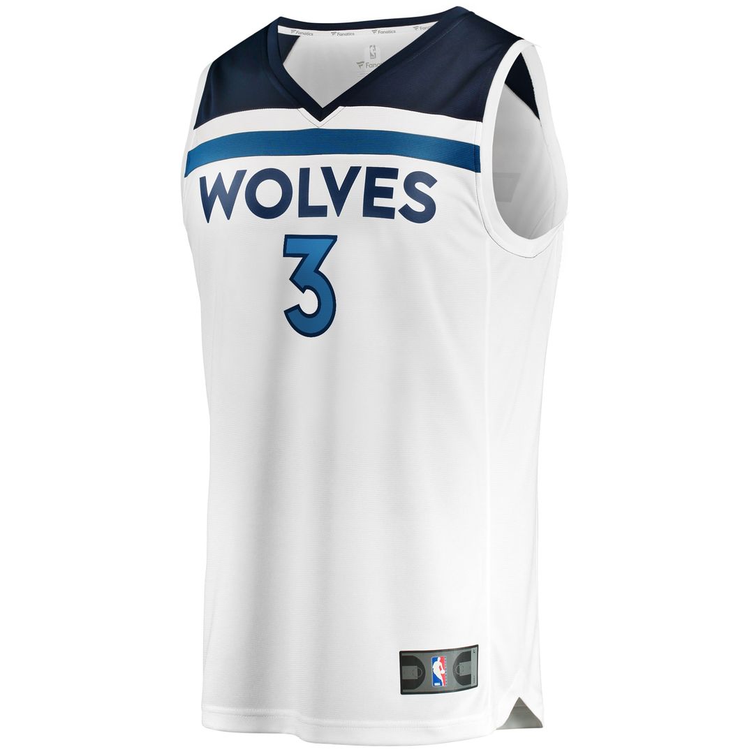 Minnesota Timberwolves Jaden McDaniels Fanatics Fast Break Replica Player Jersey - Association Edition - White Team Jersey Sports Fan Apparel