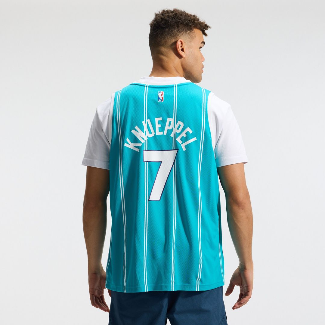 Charlotte Hornets Kon Knueppel Fanatics 2025 NBA Draft First Round Pick Fast Break Replica Jersey - Icon Edition - Teal Team Jersey Sports Fan Apparel