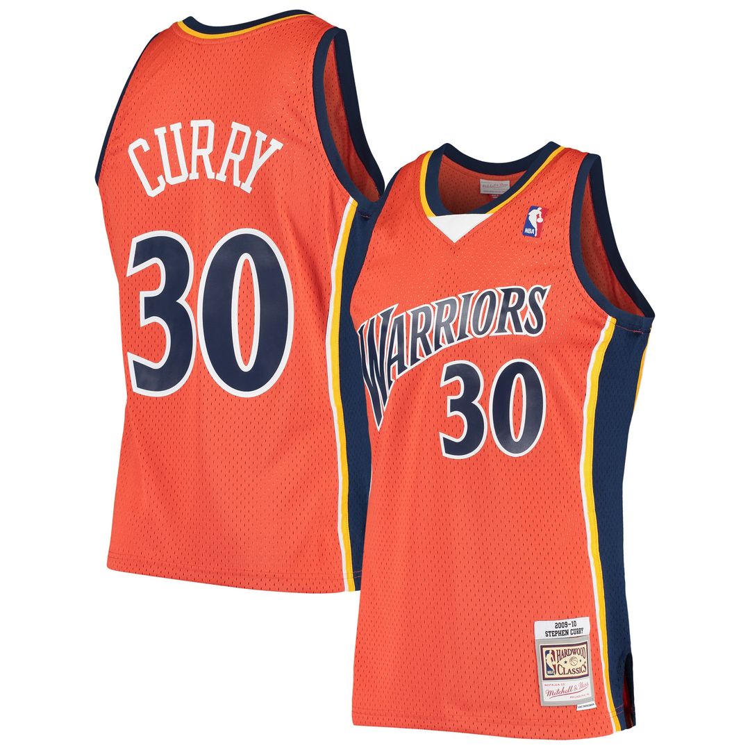 Golden State Warriors Stephen Curry Mitchell & Ness Hardwood Classics Swingman Jersey - White Team Jersey Sports Fan Apparel