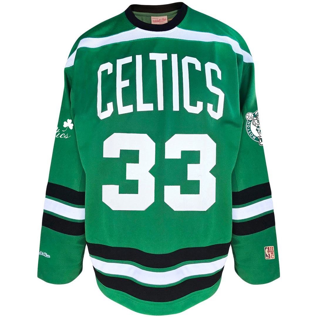 Boston Celtics Larry Bird Mitchell & Ness Big & Tall NBA Hockey Jersey - Kelly Green Team Jersey Sports Fan Apparel