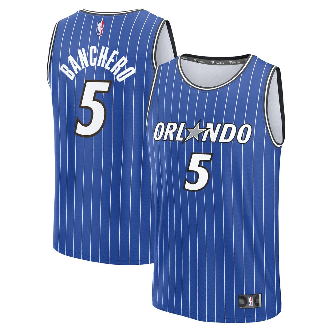 Orlando Magic Paolo Banchero Fanatics Youth Fast Break Replica Player Jersey - Icon Edition - Blue Team Jersey Sports Fan Apparel