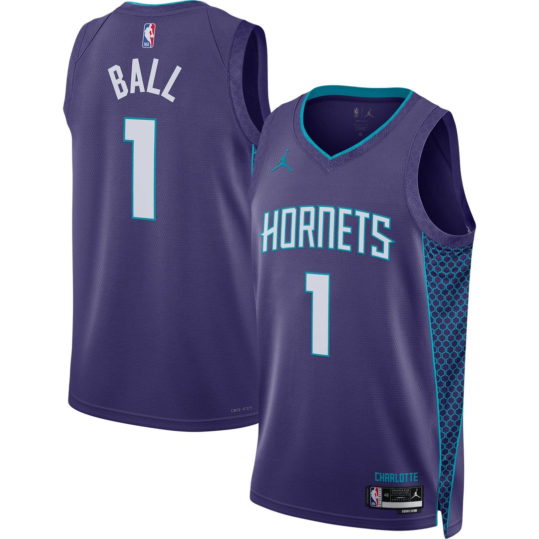 Charlotte Hornets LaMelo Ball Jordan Brand Unisex Swingman Jersey - Statement Edition - Purple Team Jersey Sports Fan Apparel