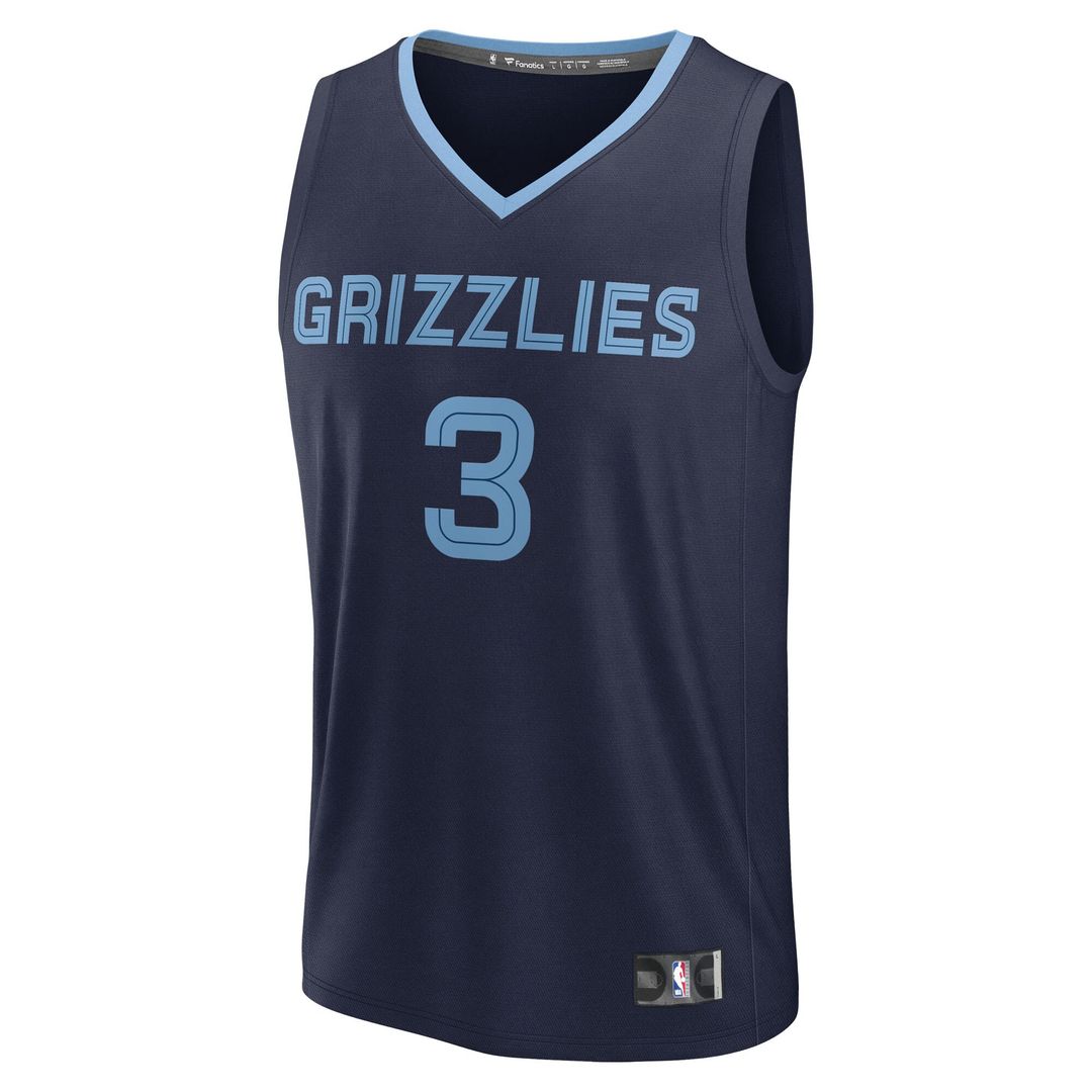 Memphis Grizzlies Kentavious Caldwell - Pope Fanatics Fast Break Replica Player Jersey - Icon Edition - Navy Team Jersey Sports Fan Apparel