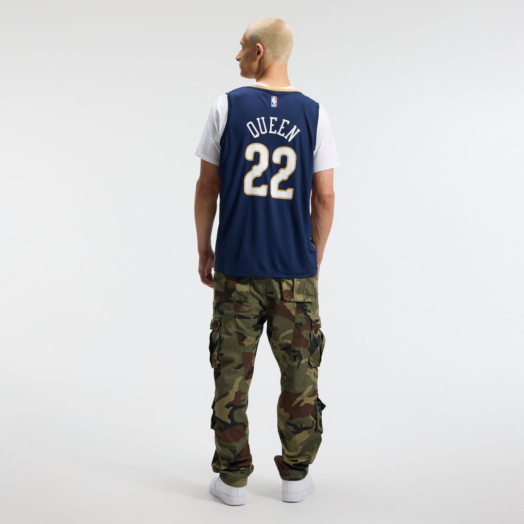 New Orleans Pelicans Derik Queen Fanatics Fast Break Replica Jersey - Icon Edition - Navy Team Jersey Sports Fan Apparel
