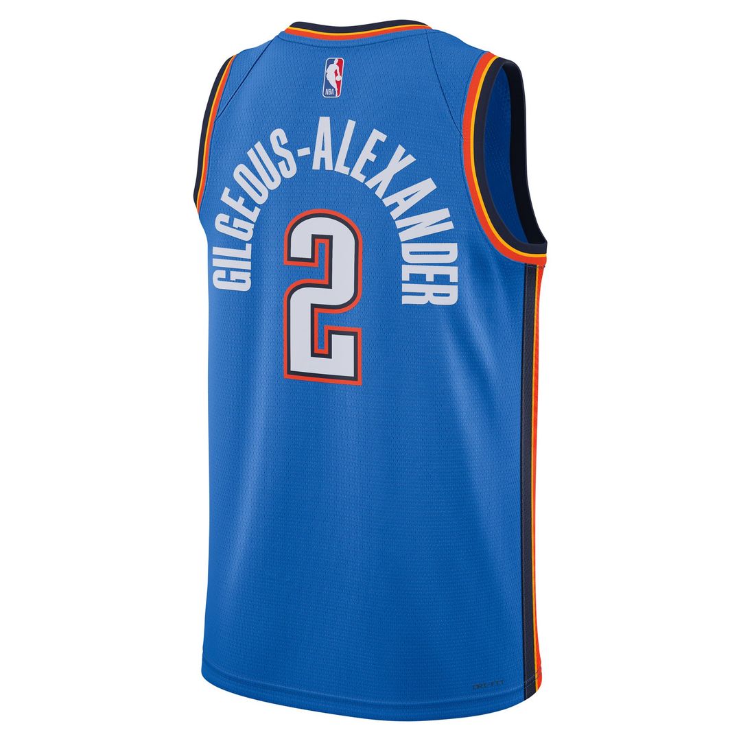 Oklahoma City Thunder Shai Gilgeous - Alexander Nike Unisex Swingman Jersey - Association Edition - White Team Jersey Sports Fan Apparel