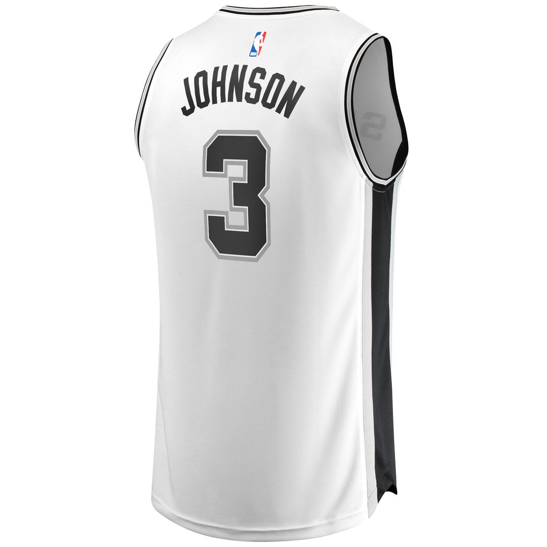 San Antonio Spurs Keldon Johnson Fanatics Fast Break Association Jersey - White Team Jersey Sports Fan Apparel