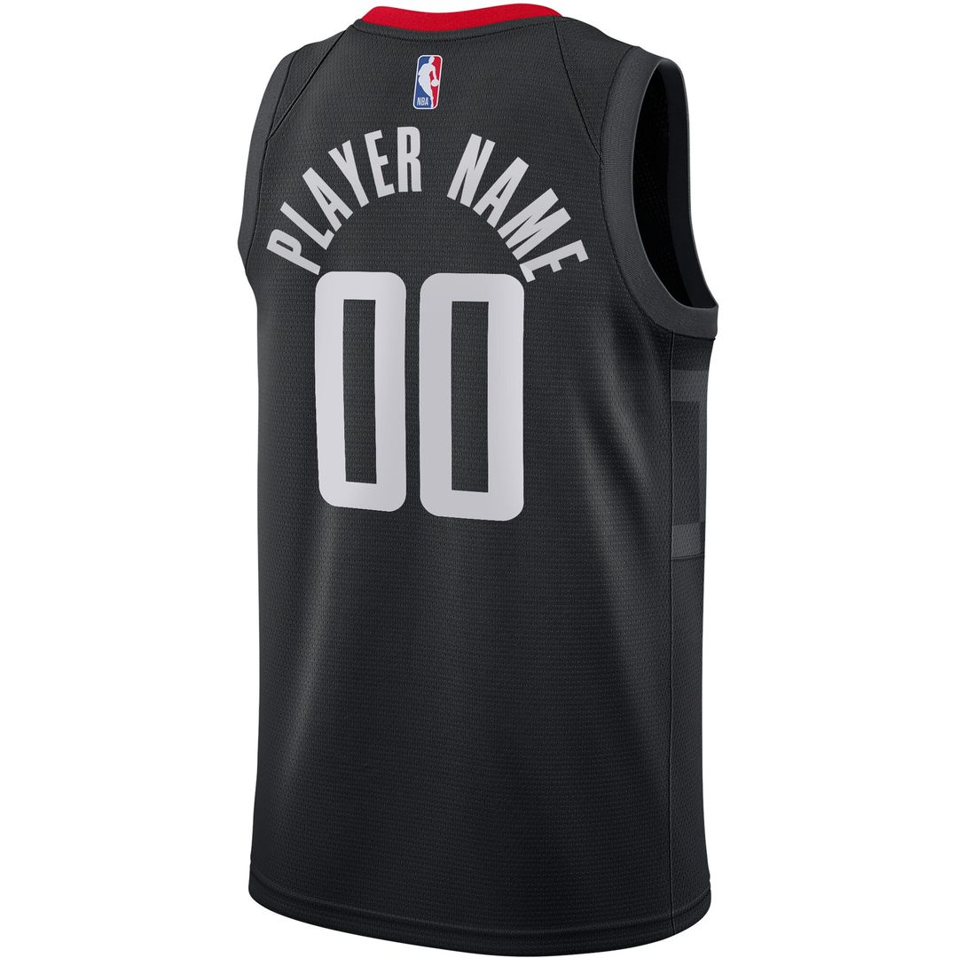 Houston Rockets Jordan Brand Swingman Custom Jersey - Statement Edition - Black Team Jersey Sports Fan Apparel