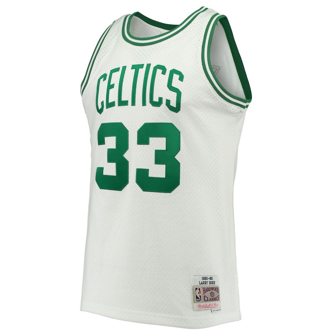 Boston Celtics Larry Bird Mitchell & Ness Hardwood Classics 1985/86 Swingman Jersey - White Team Jersey Sports Fan Apparel