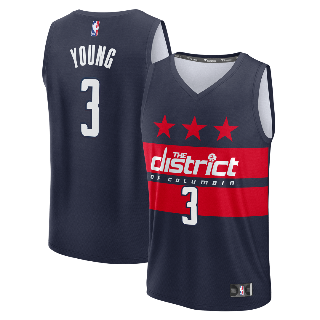 Washington Wizards Trae Young Fanatics Fast Break - Statement Edition - Navy Sports Fan Gear Popular Style