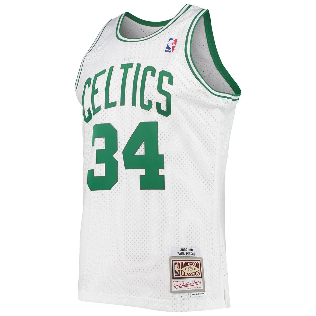 Boston Celtics Paul Pierce Mitchell & Ness Hardwood Classics Swingman Jersey - White Team Jersey Sports Fan Apparel