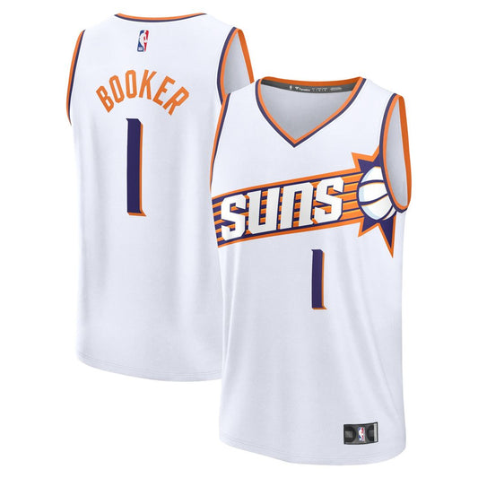 Phoenix Suns Devin Booker Fanatics Fast Break Replica Player Jersey - Association Edition - White Team Jersey Sports Fan Apparel