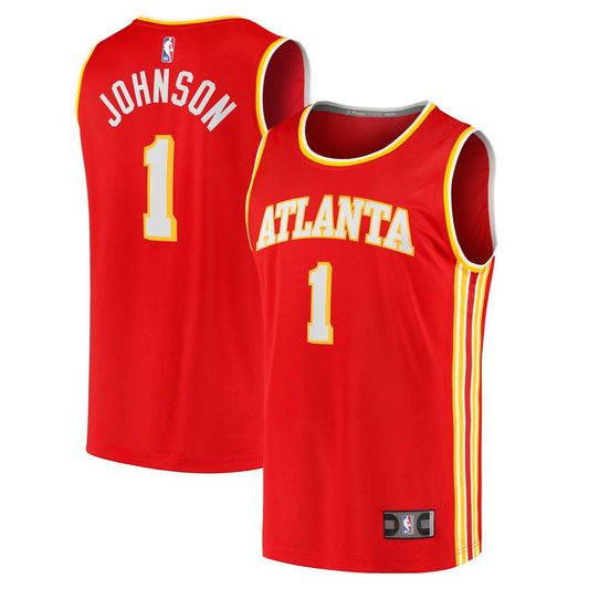 Atlanta Hawks Jalen Johnson Fanatics Fast Break Replica Jersey - Icon Edition - Red Team Jersey Sports Fan Apparel