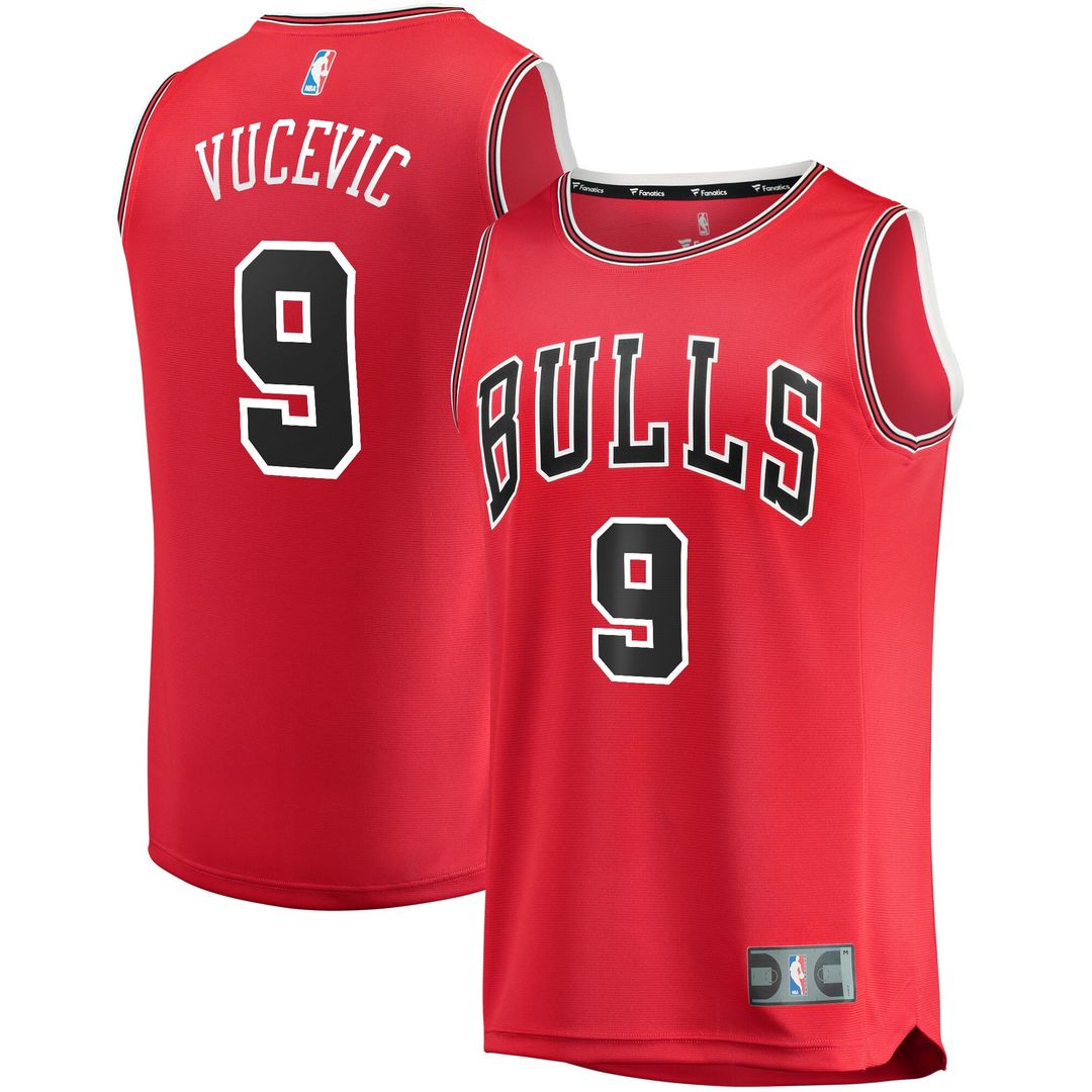 Chicago Bulls Nikola Vucevic Fanatics Youth Fast Break Replica Jersey - Icon Edition - Red Team Jersey Sports Fan Apparel