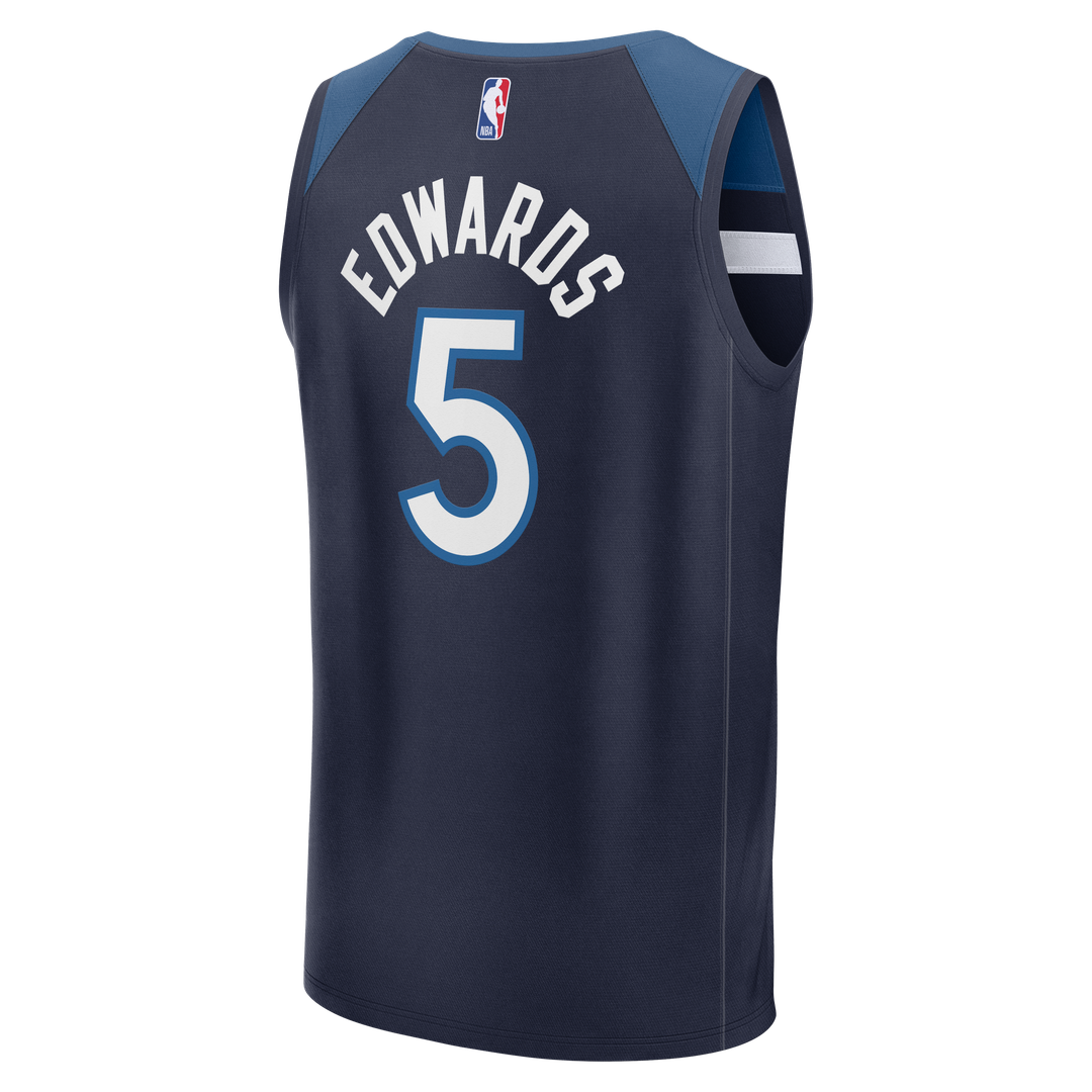 Minnesota Timberwolves Anthony Edwards Fanatics Fast Break Replica Player Jersey - Icon Edition - Navy Team Jersey Sports Fan Apparel