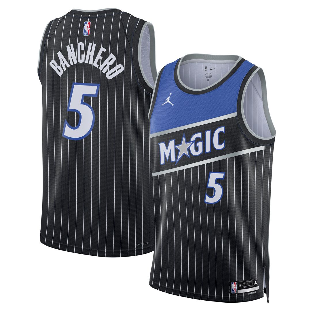 Orlando Magic Paolo Banchero Jordan Brand Unisex Swingman Jersey - Statement Edition - Black Team Jersey Sports Fan Apparel