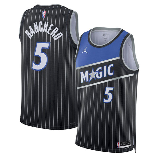 Orlando Magic Paolo Banchero Jordan Brand Unisex Swingman Jersey - Statement Edition - Black Team Jersey Sports Fan Apparel