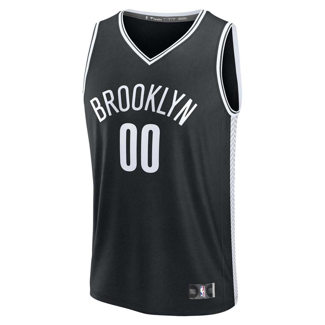 Brooklyn Nets Fanatics Fast Break Custom Jersey - Icon Edition - Black Team Jersey Sports Fan Apparel