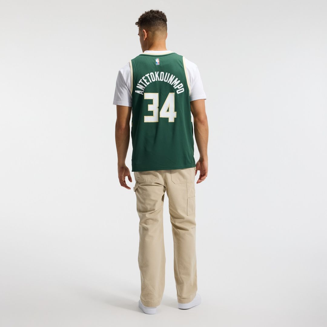 Milwaukee Bucks Giannis Antetokounmpo Fanatics Fast Break Replica Player Jersey - Icon Edition - Hunter Green Team Jersey Sports Fan Apparel