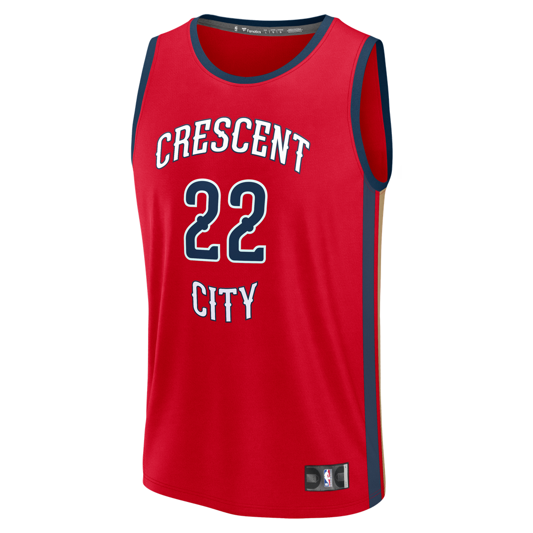 New Orleans Pelicans Derik Queen Fanatics Fast Break Replica Player Jersey - Statement Edition - Red Team Jersey Sports Fan Apparel