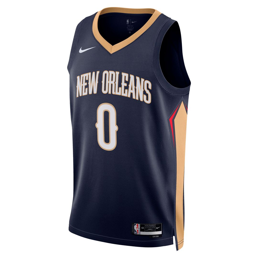 New Orleans Pelicans Jeremiah Fears Nike Unisex Swingman Player Jersey - Icon Edition - Navy Team Jersey Sports Fan Apparel