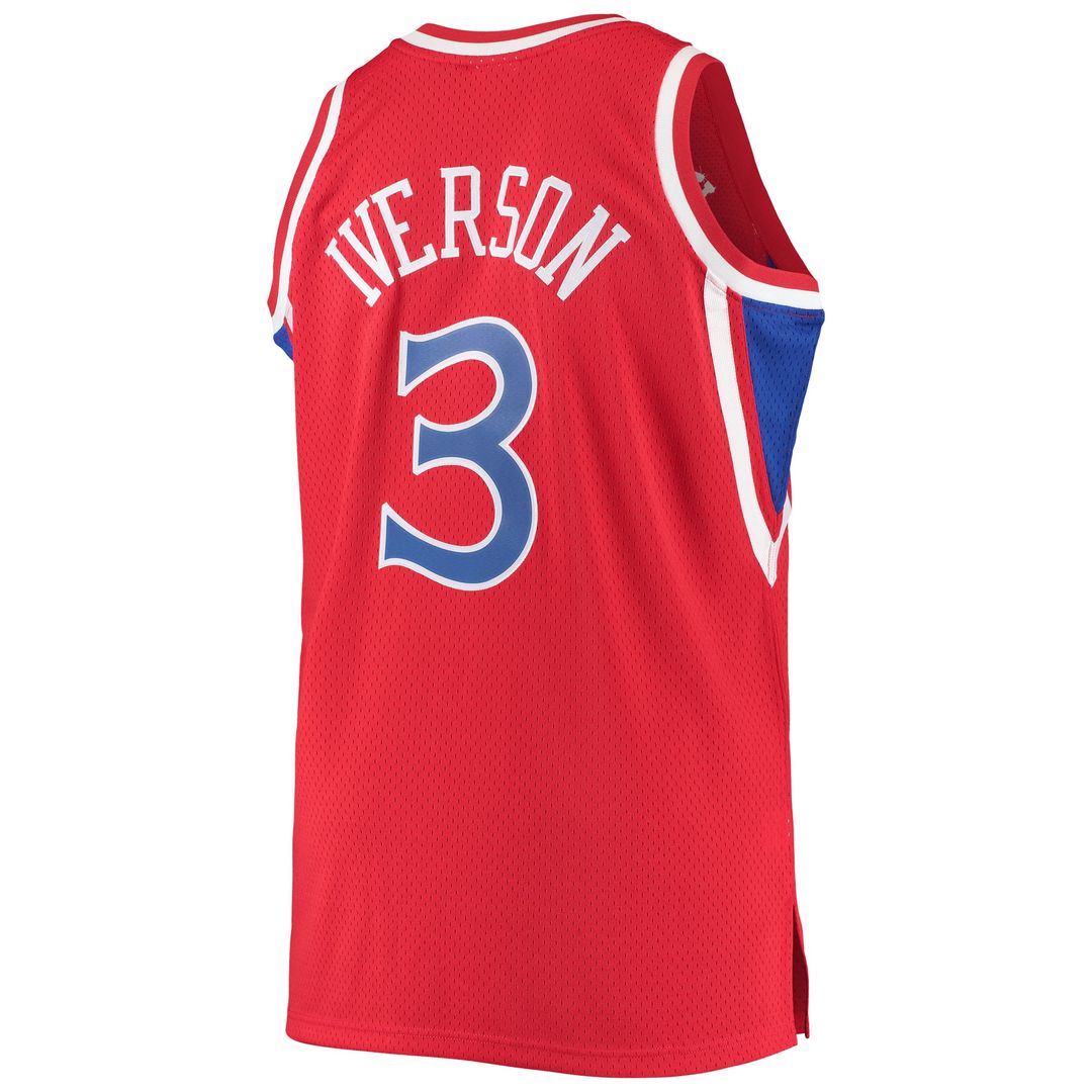 Philadelphia 76ers Allen Iverson Mitchell & Ness 1996/97 Big & Tall Hardwood Classics Swingman Jersey - Royal Team Jersey Sports Fan Apparel