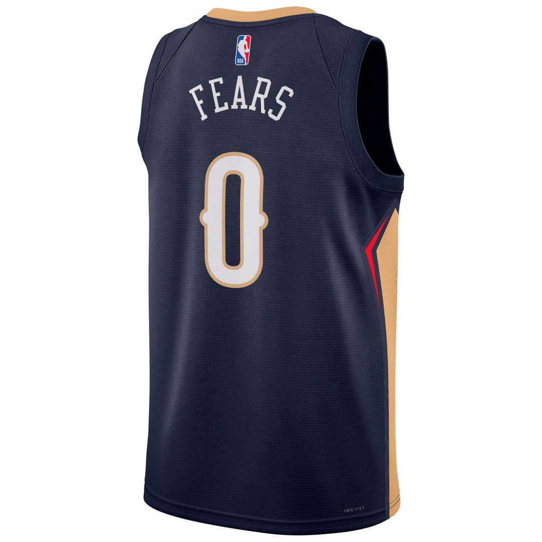New Orleans Pelicans Jeremiah Fears Nike Unisex Swingman Player Jersey - Icon Edition - Navy Team Jersey Sports Fan Apparel