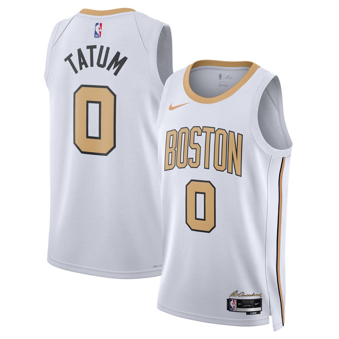 Boston Celtics Jayson Tatum Nike Unisex 2025/26 Swingman Jersey - White - City Edition Team Jersey Sports Fan Apparel