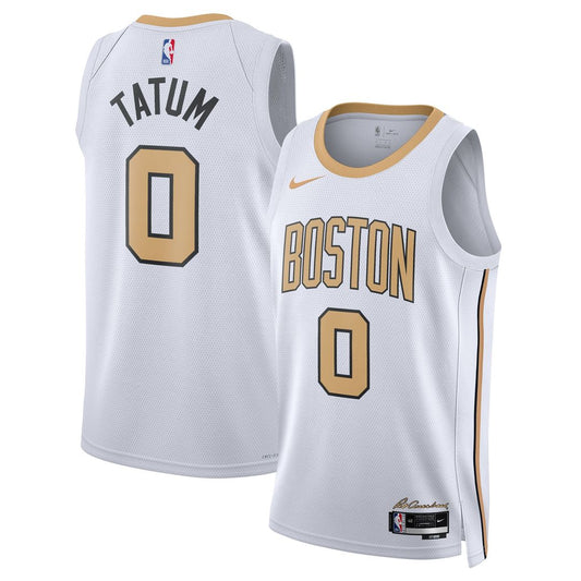 Boston Celtics Jayson Tatum Nike Unisex 2025/26 Swingman Jersey - White - City Edition Team Jersey Sports Fan Apparel