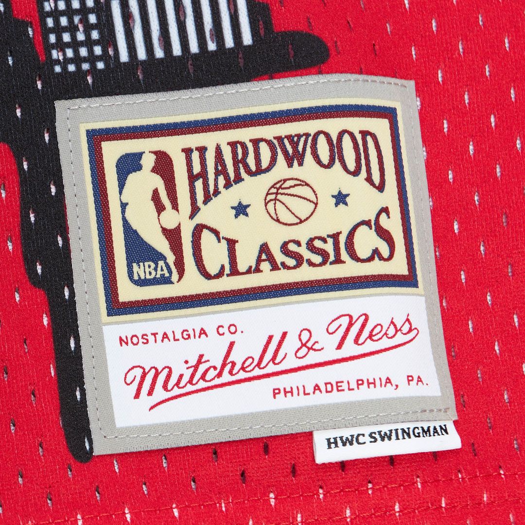 Chicago Bulls Mitchell & Ness x Tats Cru Hardwood Classics Fashion Jersey - Red Team Jersey Sports Fan Apparel