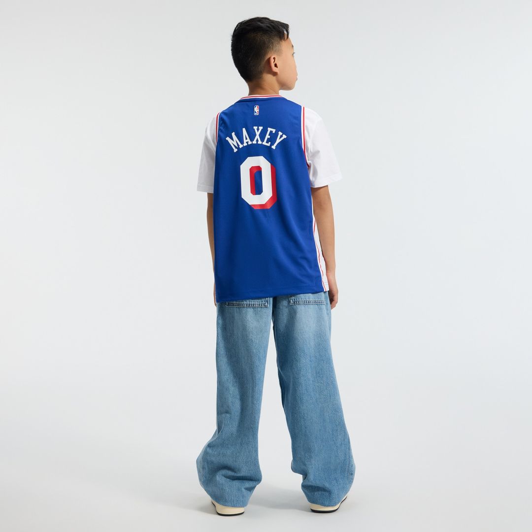 Philadelphia 76ers Tyrese Maxey Fanatics Youth Fast Break Replica Player Jersey - Icon Edition - Royal Team Jersey Sports Fan Apparel