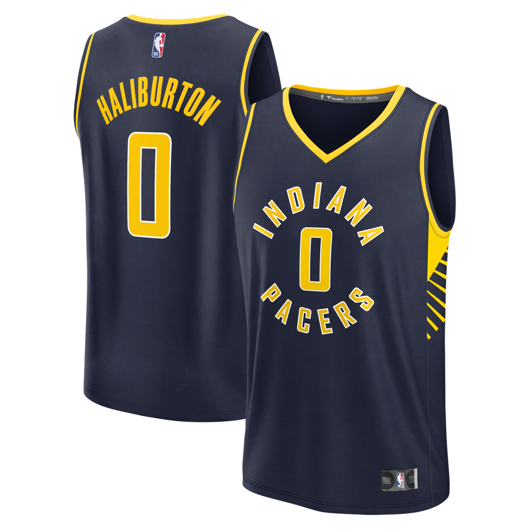Indiana Pacers Tyrese Haliburton Fanatics Youth Fast Break Replica Player Jersey - Navy Team Jersey Sports Fan Apparel