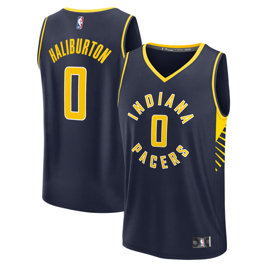 Indiana Pacers Tyrese Haliburton Fanatics Youth Fast Break Replica Player Jersey - Navy Team Jersey Sports Fan Apparel
