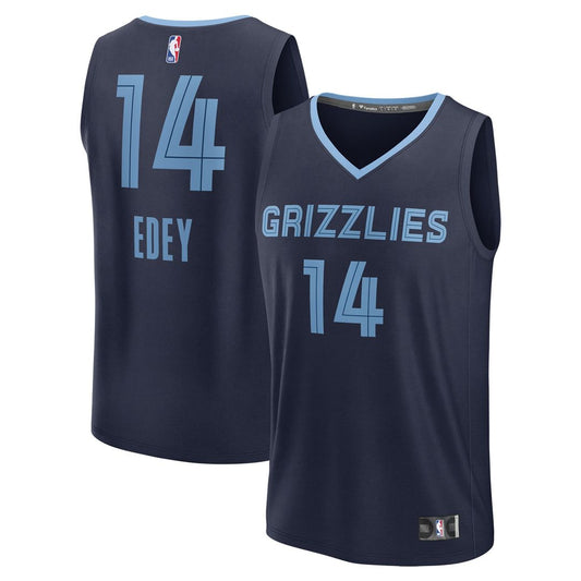Memphis Grizzlies Zach Edey Fanatics 2024 NBA Draft Fast Break Player Jersey - Icon Edition - Navy Team Jersey Sports Fan Apparel