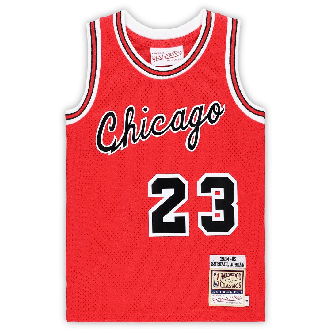 Chicago Bulls Michael Jordan Mitchell & Ness Preschool Hardwood Classics 1984/85 Authentic Swingman Jersey - Red Team Jersey Sports Fan Apparel