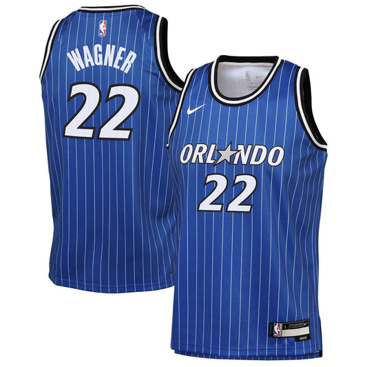 Orlando Magic Franz Wagner Nike Youth Icon Edition Swingman Jersey - Blue Team Jersey Sports Fan Apparel