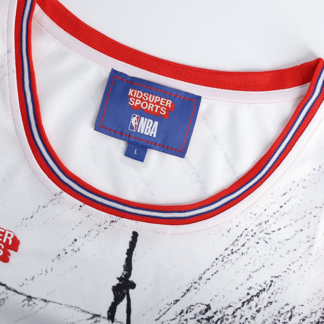 LA Clippers NBA & KidSuper Studios by Fanatics Unisex Hometown Jersey - Gray Team Jersey Sports Fan Apparel