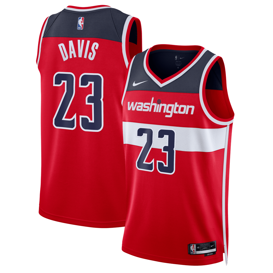 Washington Wizards Anthony Davis Nike Unisex Swingman Jersey - Icon Edition - Red Team Jersey Sports Fan Apparel