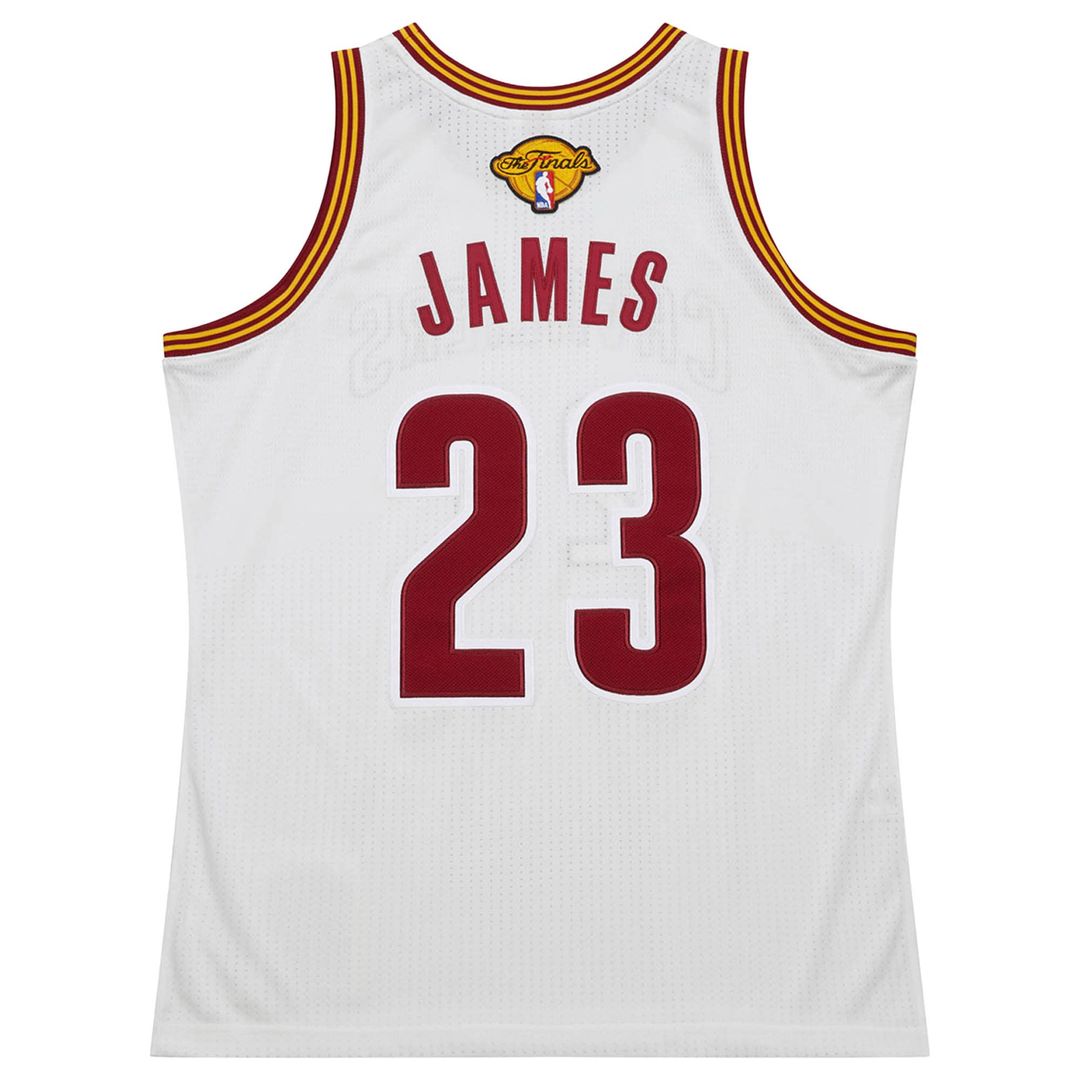 Cleveland Cavaliers LeBron James Mitchell & Ness 2015/16 Hardwood Classics Authentic Jersey - White Team Jersey Sports Fan Apparel