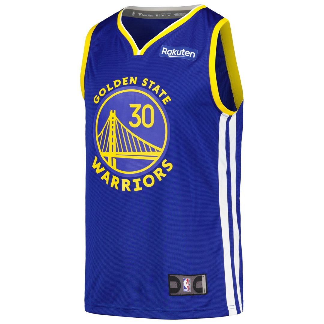 Golden State Warriors Stephen Curry Fanatics Fast Break Player Badge Jersey - Royal Team Jersey Sports Fan Apparel