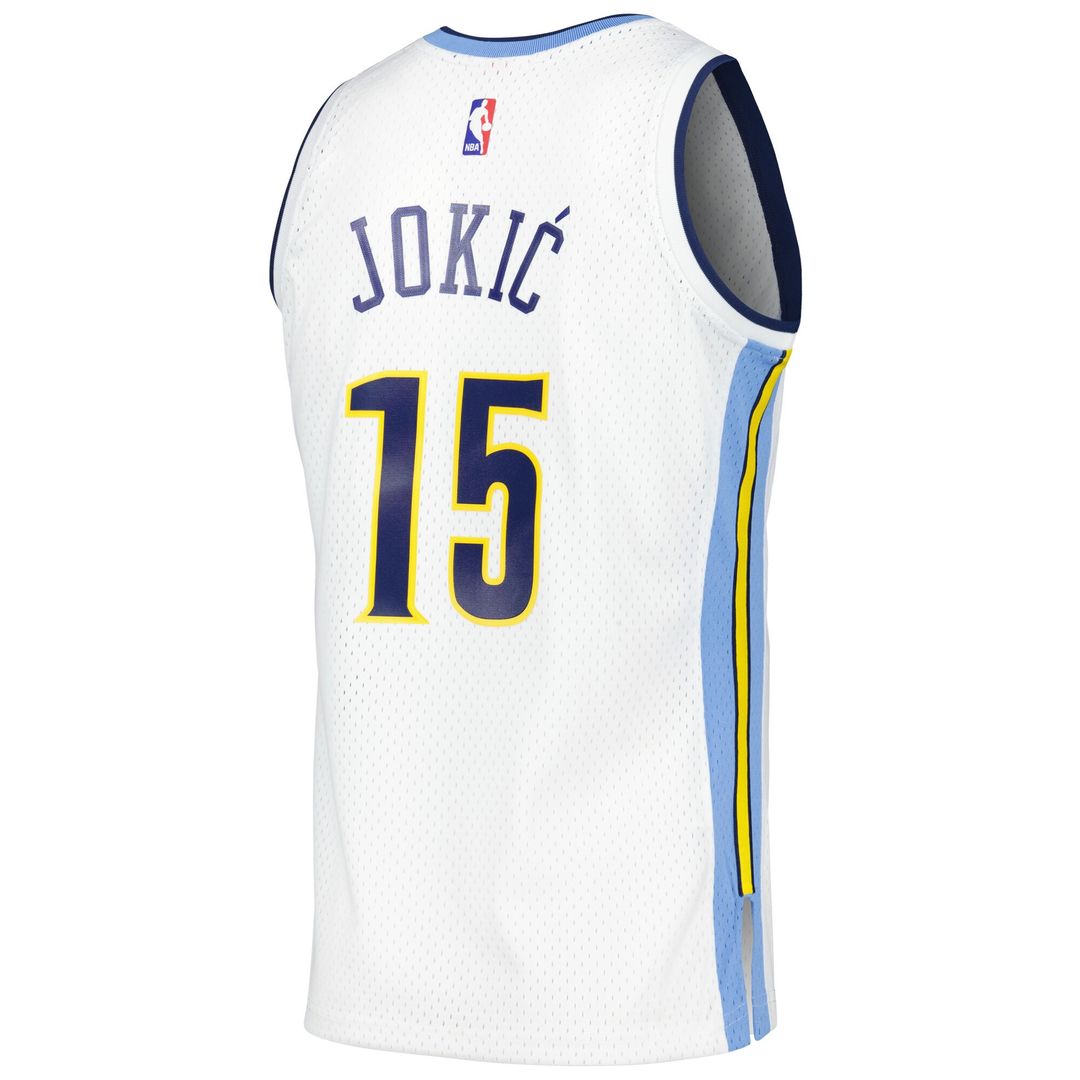 Denver Nuggets Nikola Jokic Mitchell & Ness 2016/17 Throwback Swingman Jersey - White Team Jersey Sports Fan Apparel