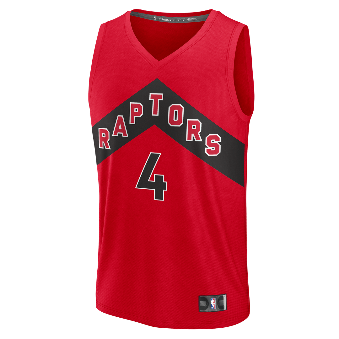 Toronto Raptors Scottie Barnes Fanatics Fast Break Replica Jersey - Icon Edition - Red Team Jersey Sports Fan Apparel